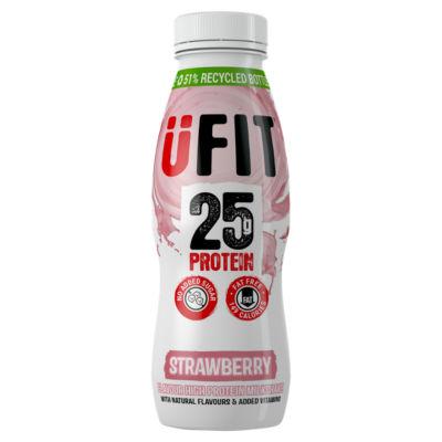 On Offer - UFIT Strawberry Flavour High Protein Milkshake on Productcaster.