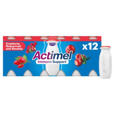 On Offer - Actimel Supermix Cranberry Redcurrant Rosehip Yoghurt Drinks on Productcaster.