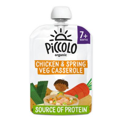 Piccolo Organic Spring Vegetables & Chicken Casserole with Rice & A hint Tarragon 7 Months+ on Productcaster.