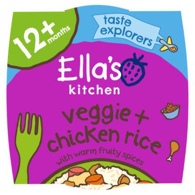 On Offer - Ella's Kitchen Organic Vegetable Chicken Rice Toddler Tray Meal 12+ Months on Productcaster.