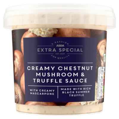 ASDA Extra Special Creamy Chestnut Mushroom & Truffle Sauce 350g on Productcaster.