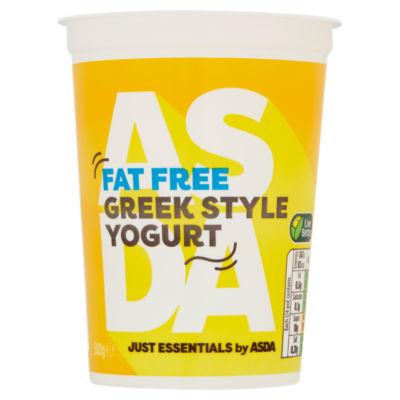 ASDA Just Essentials Fat Free Greek Style Yogurt 500g on Productcaster.