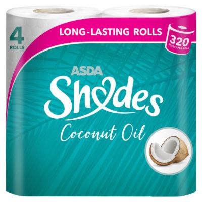 ASDA Shades Coconut Toilet Tissue 4 Rolls on Productcaster.