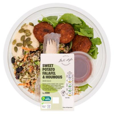 ASDA Asda Sweet Potato Falafel & Houmous Grain Salad 310g on Productcaster.