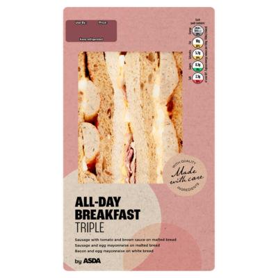 ASDA All-Day Breakfast Triple Sandwich on Productcaster.