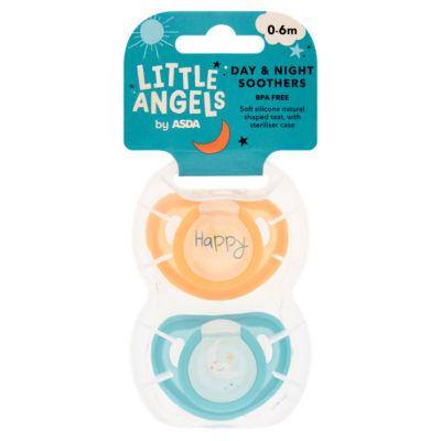 LITTLE ANGELS by ASDA Day & Night Soothers 0-6m on Productcaster.