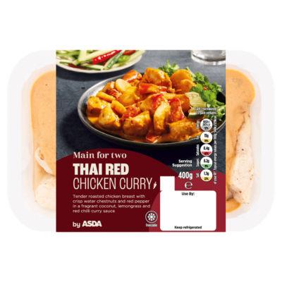 ASDA Main for Two Thai Red Chicken Curry 400g on Productcaster.