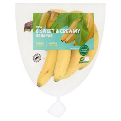 On Offer - ASDA 6 Sweet & Creamy Bananas on Productcaster.