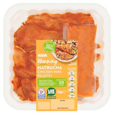 ASDA Warming Matbucha Chicken Mini Fillets 350g on Productcaster.