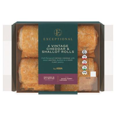 Exceptional by ASDA Vintage Cheddar & Shallot Rolls 4 x 47g (188g) on Productcaster.