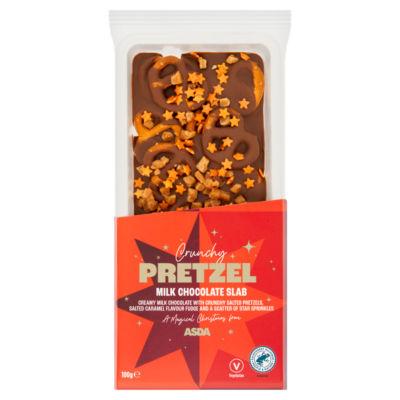 ASDA Crunchy Pretzel Milk Chocolate Slab 100g on Productcaster.