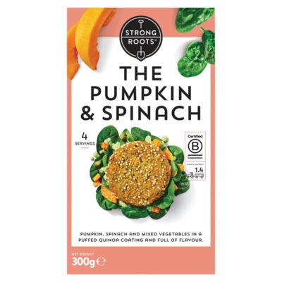 Strong Roots The Pumpkin & Spinach Burger 300g on Productcaster.