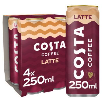 Costa Latte 4x250ml on Productcaster.