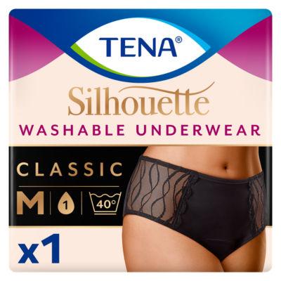 Tena Silhouette Washable Absorbent Underwear Classic Black M on Productcaster.