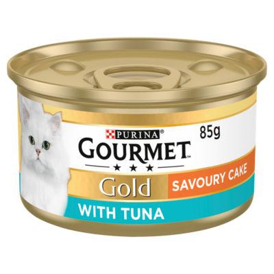 Gourmet Gold Tinned Cat Food Savoury Cake Tuna on Productcaster.