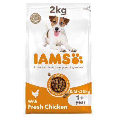 Iams for Vitality Fresh Chicken Dry Adult Dog Food Small/Medium Breed on Productcaster.