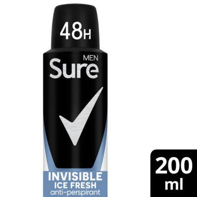 Sure Men Anti-Perspirant Aerosol Invisible Ice Fresh on Productcaster.