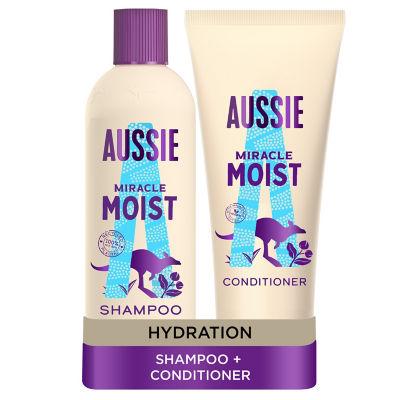 Aussie Miracle Moist Shampoo And Conditioner Bundle for Dry Hair on Productcaster.