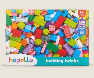 Hapello 600 Pieces Building Bricks Box on Productcaster.