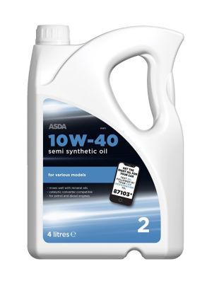 ASDA 10w40 Semi Synthetic Oil 4L on Productcaster.