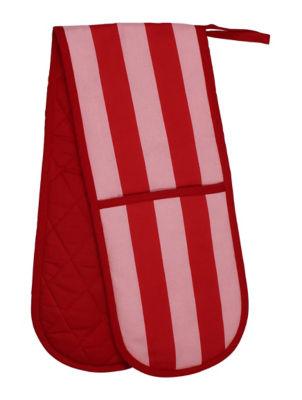 George Home Pink And Red Stripe Oven Glove on Productcaster.