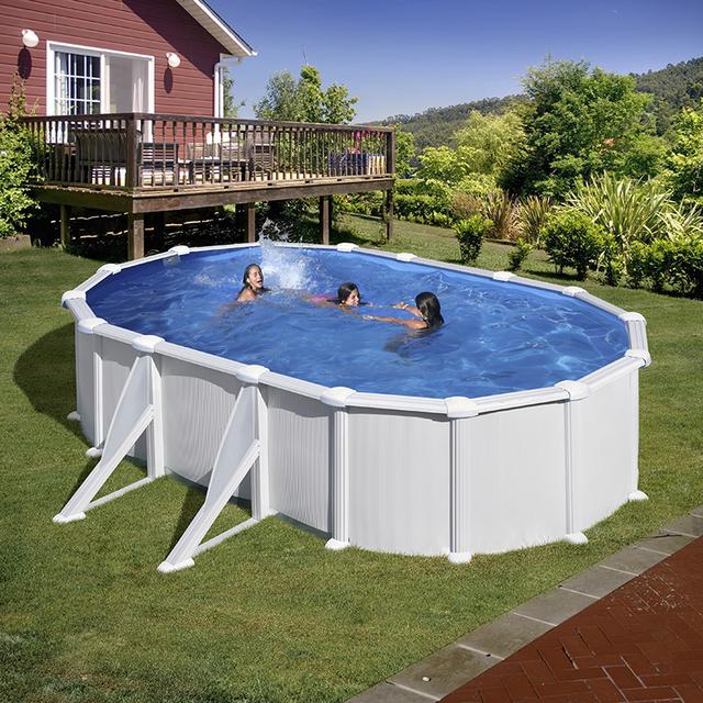 Piscine acier Gré Atlantis ovale Dimension - 7,30 x 3,75 x h1,32m on Productcaster.