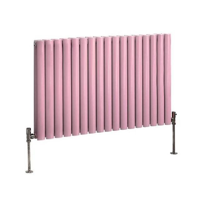 Milano Aruba - Horizontal Radiator - Modern Pink Style - Steel - Various Size Options on Productcaster.