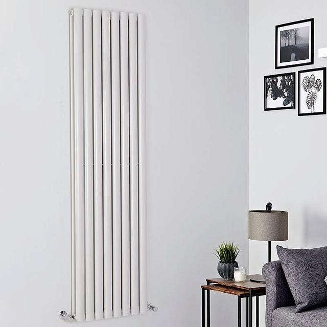 Milano Aruba - Light Grey Vertical Designer Radiator - 1780mm x 472mm (Double Panel) on Productcaster.