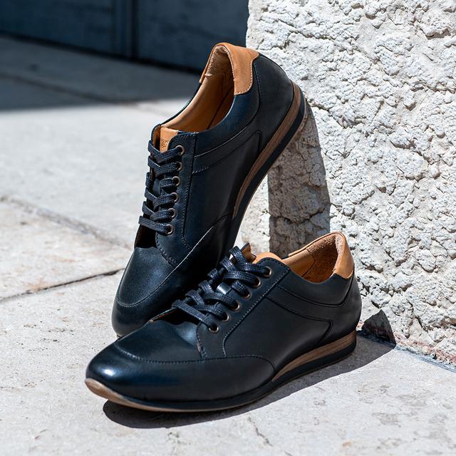 Bexley - Sneaker homme cuir noir patiné on Productcaster.