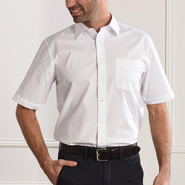 Bexley - Chemise homme Manches courtes - Col français - Coupe confort - blanc on Productcaster.