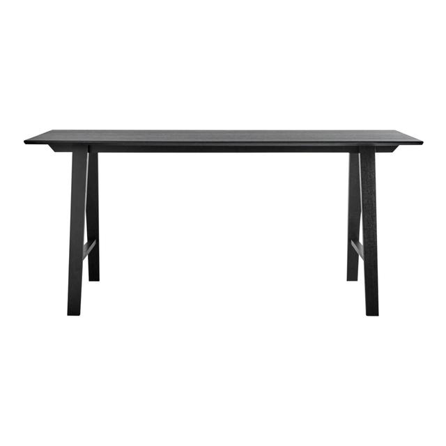 Bar Table Wood Tisch, Grösse l. 240 x b. 80 x h. 90cm, Holz oak, black stained on Productcaster.