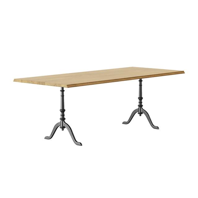 t-1002 Gloria Tisch, Holz esche gebeizt/esche schwarz hg 580, Grösse b. 220 x t. 90 cm on Productcaster.