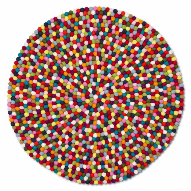 Pinocchio Teppich, Grösse ø 90 cm, Farbe multicolor on Productcaster.