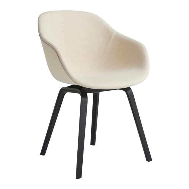 About a Chair AAC223 Stuhl, Stoff 0233 remix by kvadrat, Untergestell Massivholz nussbaum wasserbasiert lackiert on Productcaster.