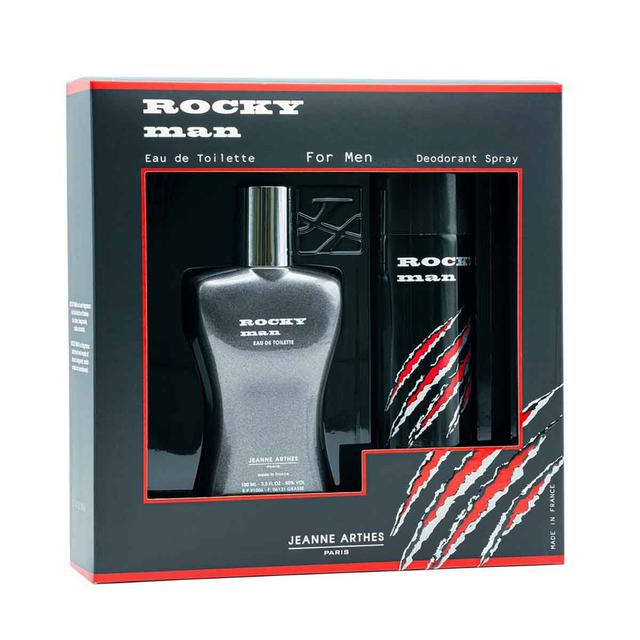 JEANNE ARTHES - ROCKY MAN EDT 100ML + DEODORANT 200ML on Productcaster.