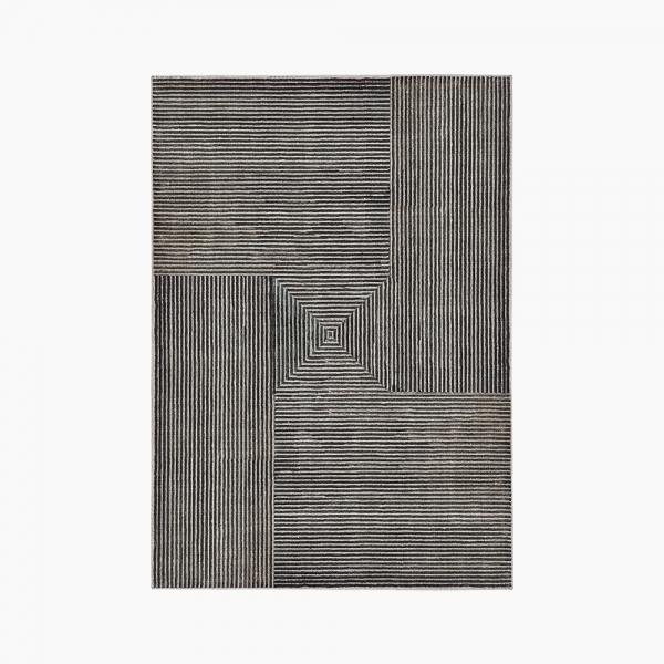 Pyramid Rug, Charcoal Size: 120cm x 170cm Modern Designed Rugs, Colourful Contemporary Rug on Productcaster.