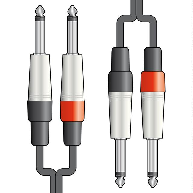 Classic Audio Leads 2 x 6.3mm Mono Jack Plugs - 2 x 6.3mm Mono Jack Pl on Productcaster.