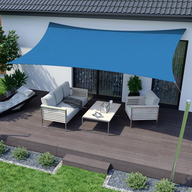 Toldo Vela, transpirable rectangular, Azul celeste, | Jarolift on Productcaster.