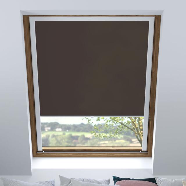 Chocolate Estor para Velux, Opaco Estor para Ventanas de Tejado, A medida | Domondo on Productcaster.