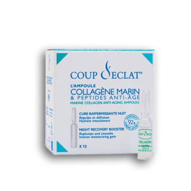 Collagène marin et peptides 12 ampoules Anti-âge Coup D'Eclat - Produit Bio - Certifié Cosmébio - Easypara on Productcaster.