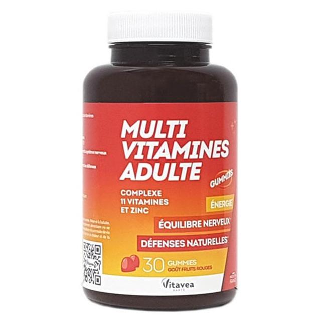 Mutivitamines Adulte 30 gummies Nutrisante - Produit Bio - Certifié Cosmébio - Easypara on Productcaster.