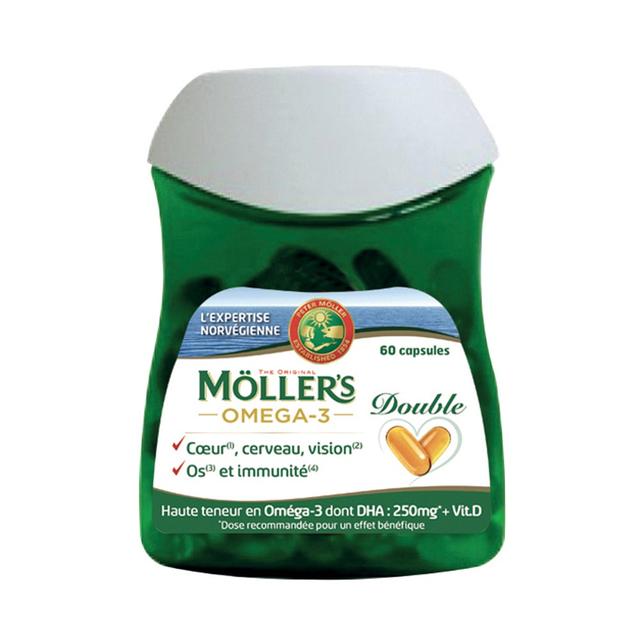 Oméga-3 Double x60 gélules Moller'S - Produit Bio - Certifié Cosmébio - Easypara on Productcaster.