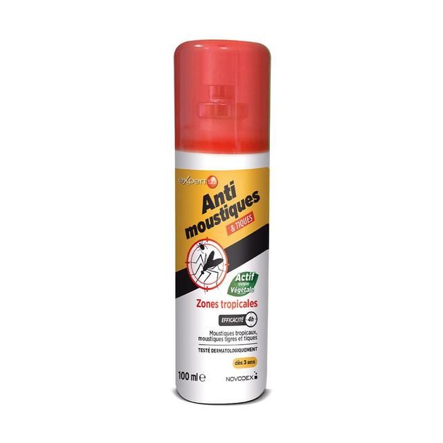 Novodex Expert 123 Spray Répulsif Moustique et Tiques - Zones Tropicales 100ml - Easypara on Productcaster.