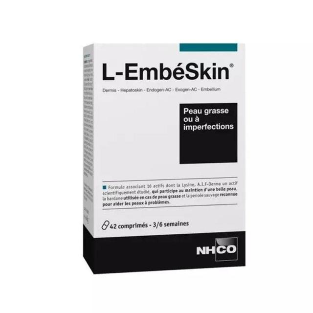 L-EmbéSkin 42 comprimés sécables Nhco Nutrition - Produit Bio - Certifié Cosmébio - Easypara on Productcaster.