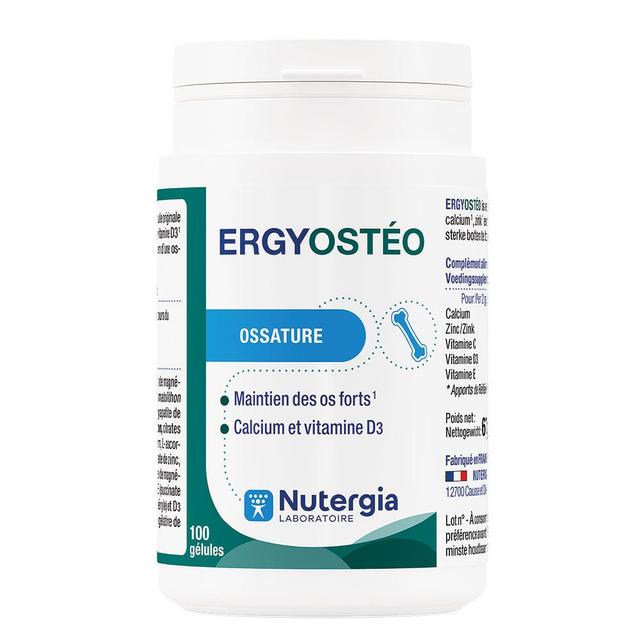 Nutergia Ergyosteo Ossature 100 Gélules - Fabriqué en France - Easypara on Productcaster.