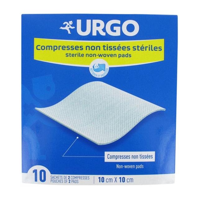 Compresses Stériles Non Tissées 10cmx10cm Boite de 10 Urgo - Produit Bio - Easypara on Productcaster.