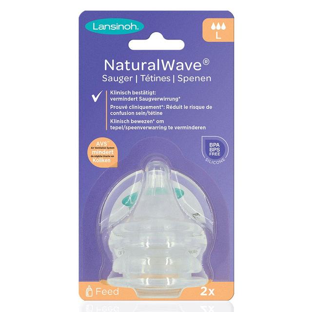 Tetine Natural Wave Debit Rapide X2 Lansinoh - Produit Bio - Certifié Cosmébio - Easypara on Productcaster.