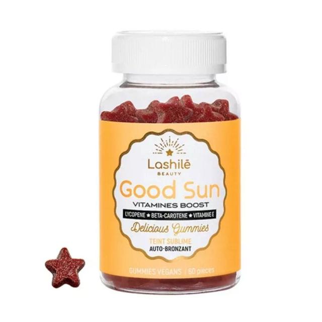 Good Sun 60 Gummies Vitamines Boost Lashilé Beauty - Fabriqué en France - Produit Bio - Certifié Cosmébio - Produit Vegan - Easypara on Productcaster.