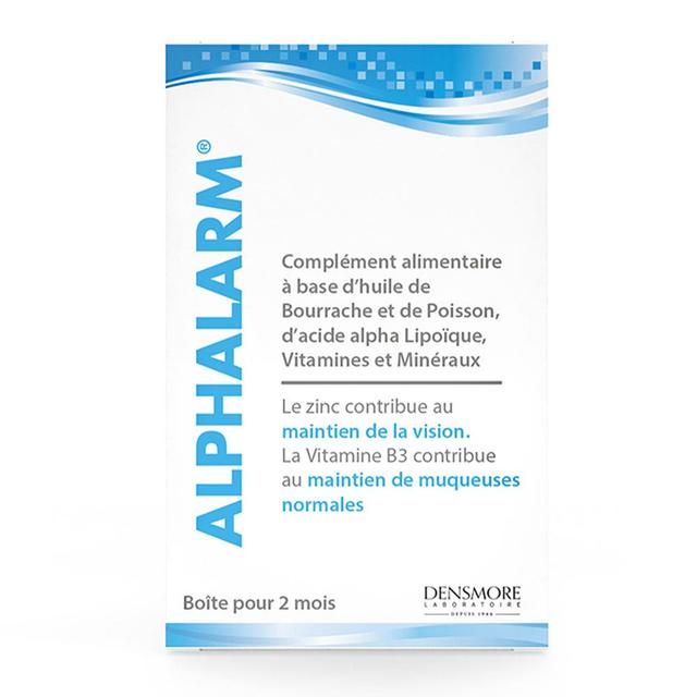 Alphalarm Maintien Vision 60 capsules Muqueuses normales Suveal - Produit Bio - Certifié Cosmébio - Easypara on Productcaster.