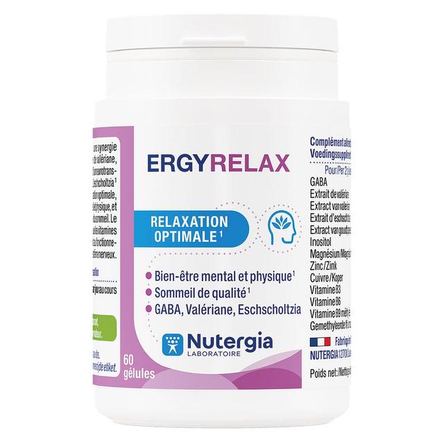 Nutergia Ergyrelax Relaxation Optimale 60 Gélules - Fabriqué en France - Easypara on Productcaster.